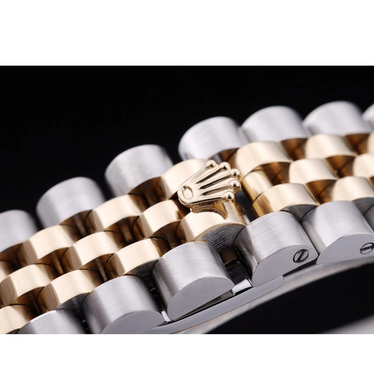 Aaa replica watch Bezel Ribbed Gold Rolex 7450 Dial Datejust 1029